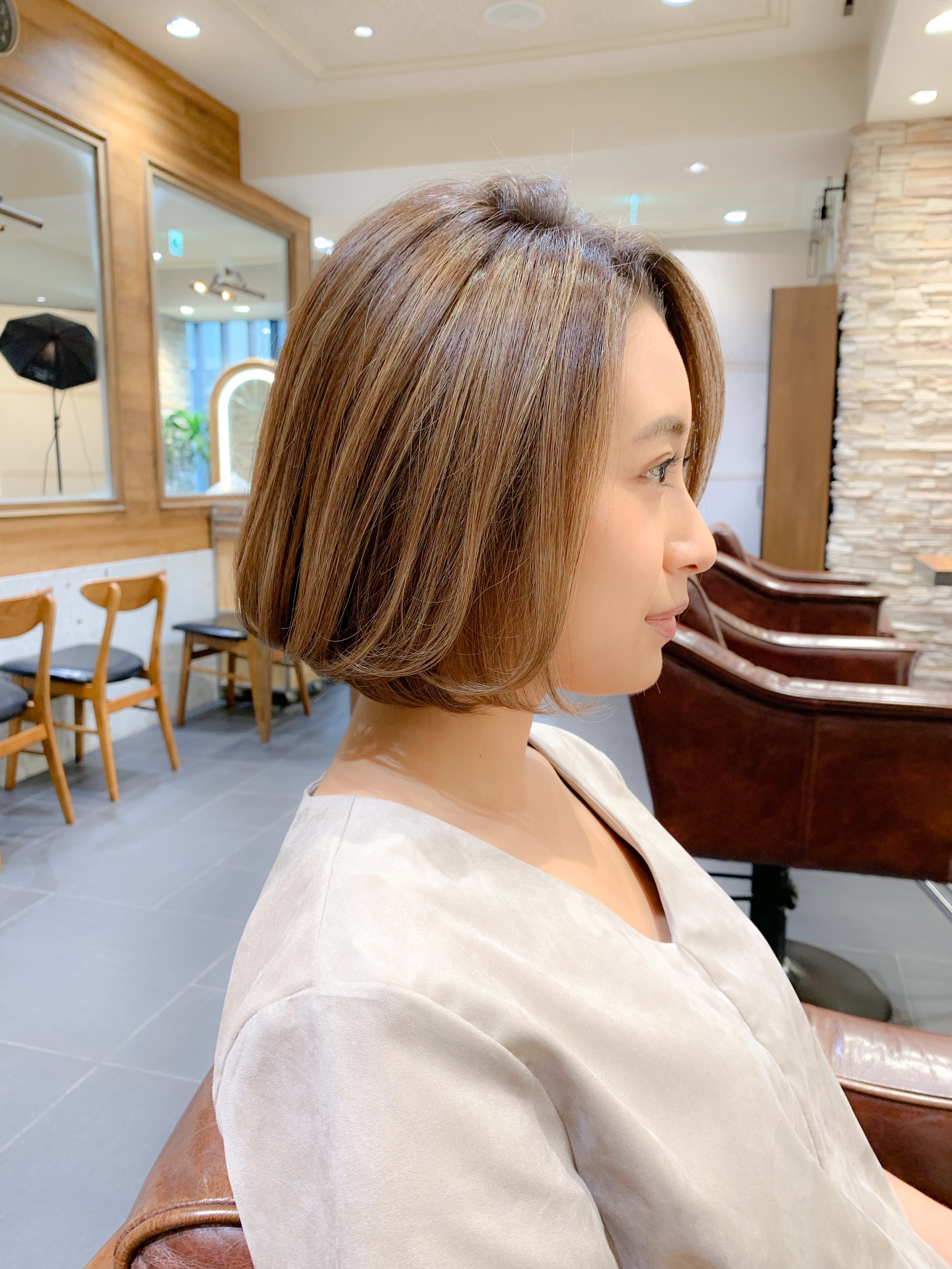21年夏 グラデーションボブで ３６０ 綺麗なシルエットのヘアスタイルに 似合わせカットが上手い東京の美容師 美容室minx銀座 蛭田のブログ