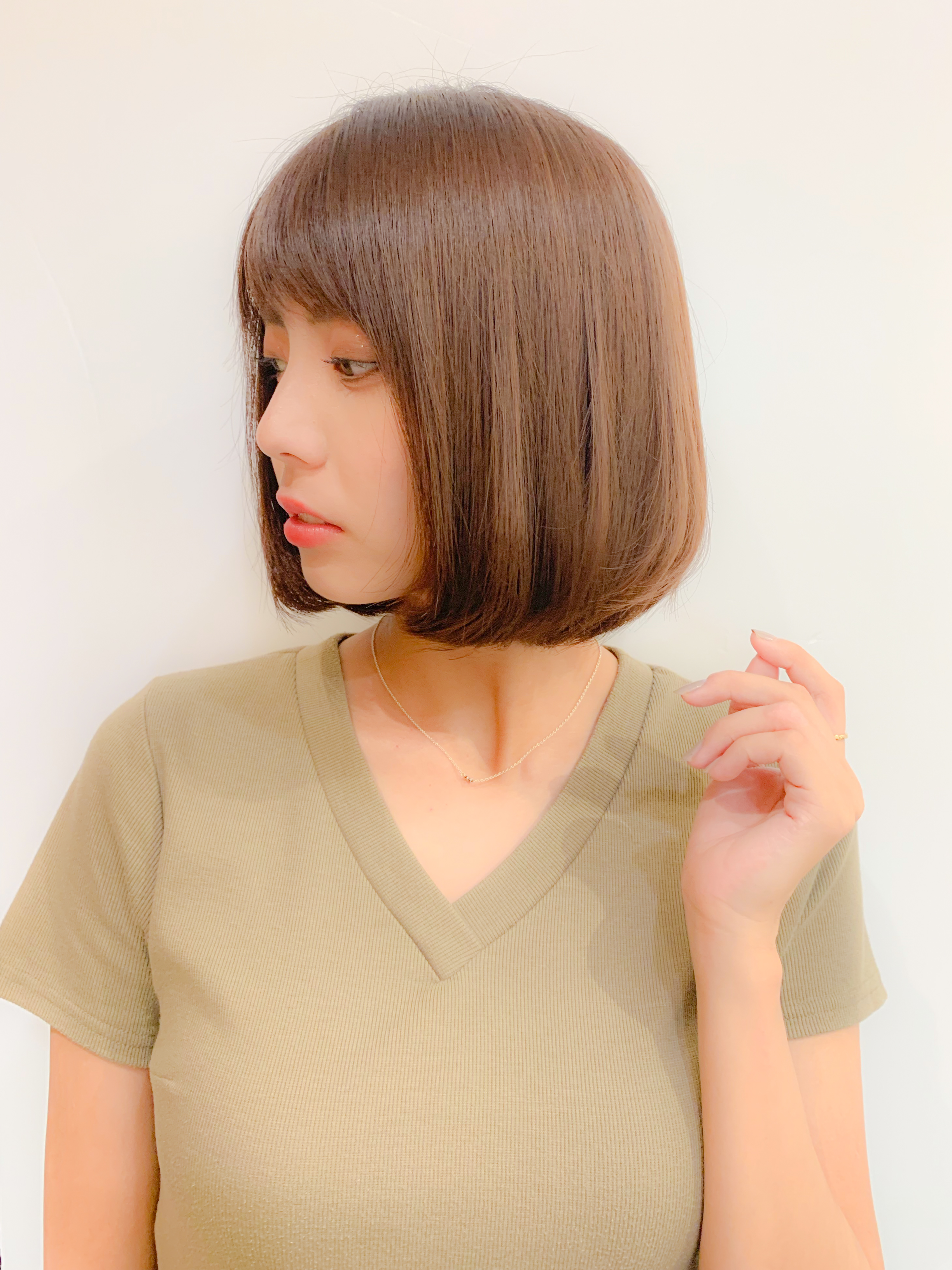 21年春 ギリギリ結べる長さのボブで人気の髪型選 似合わせカットが上手い東京の美容師 美容室minx銀座 蛭田のブログ